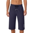 thumbnail image 1 of CIAKGIAF Shorts for Men Solid Casual Ice Silk Zip Pockets Drawstring Elastic Waist Jogging Shorts, 1 of 8