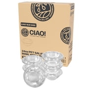 CIAO! 24 oz Clear PET Fruit and Salad Bowl with Rose Dome Lid 150/case