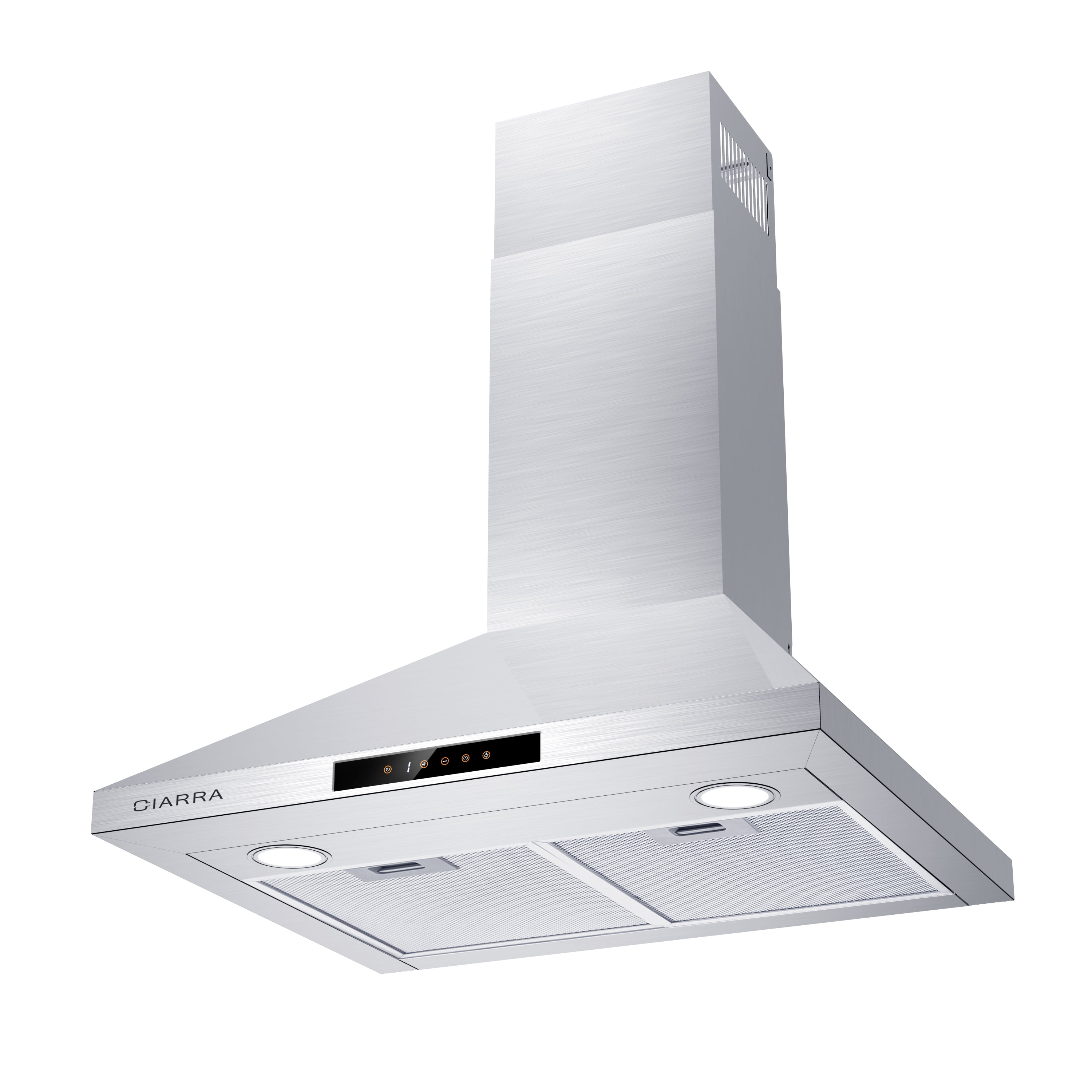 CIARRA 30 inch 450 CFM Wall Mount Convertible Range Hood in Stainless