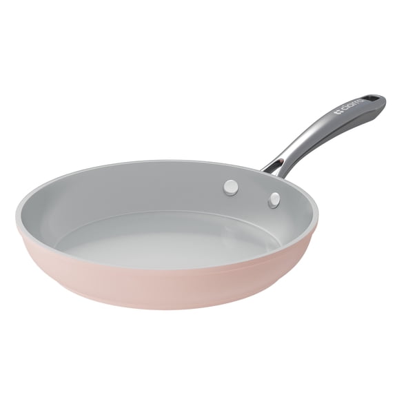 CIARRA Nonstick Ceramic Frying Pan, Non Toxic, Oven Safe & Compatible with All Stovetops, 10.2 In, Pink