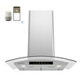 thumbnail image 1 of CIARRA Wall Mount Range Hood 30 inch 450 CFM with WIFI/Voice Control CAS502W75, 1 of 12
