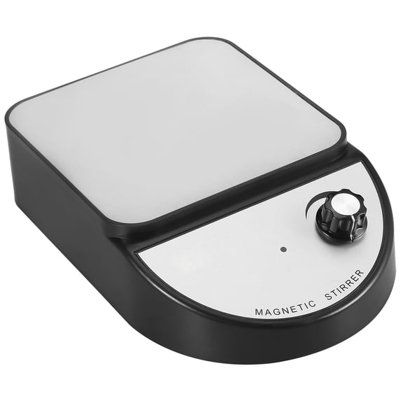 CIBLANC Laboratory Magnetic Stirrer Mixer 3500ml 0-3500 RPM Adjustable Speed Medical Grade Stainless Steel US Plug 100-240V Black (11.4 inches / 29.0 cm)