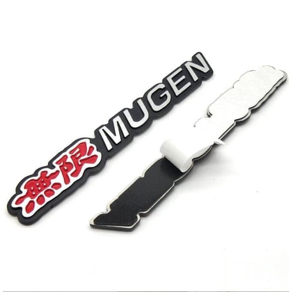 CIBO New for JDM Red/Black Mugen Trunk Badge Emblem Rear Trunk Lid Sport Metal Decal (Black/RED)