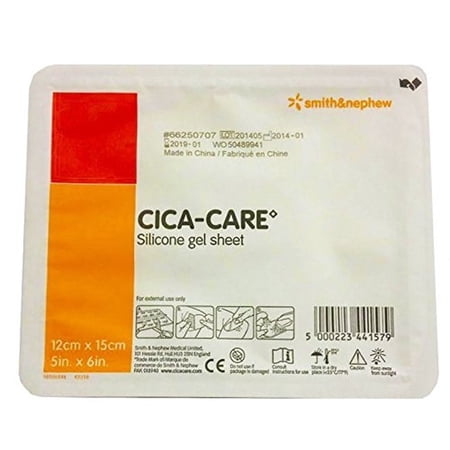 CICA-CARE Silicone Gel Sheet, 5" x 6" Single Unit FOR SCARS (66250707)