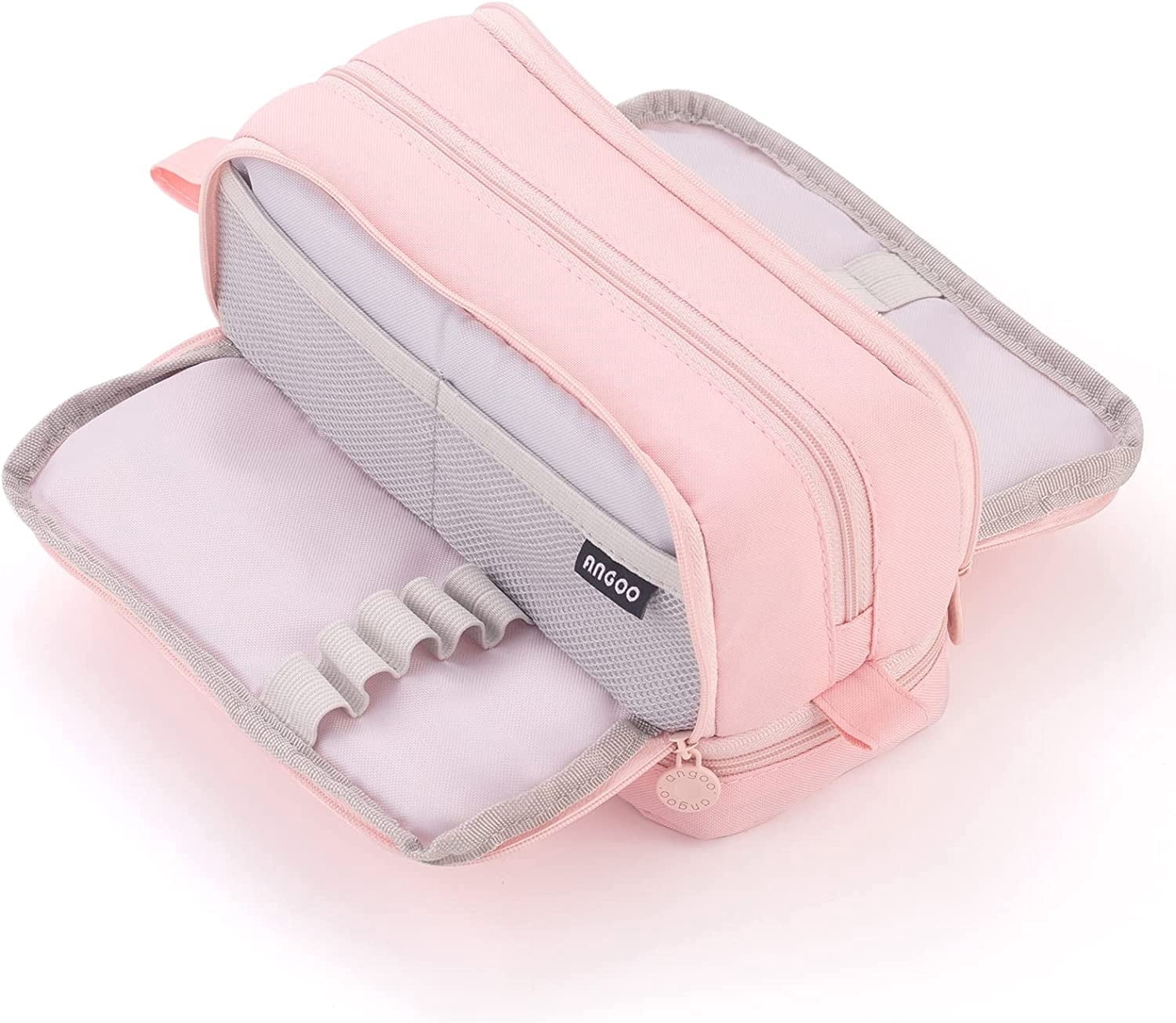 CICIMELON Pink Pencil Case, 4 Compartments, 8.66â€ x 3.74â€ x 3.94â ...