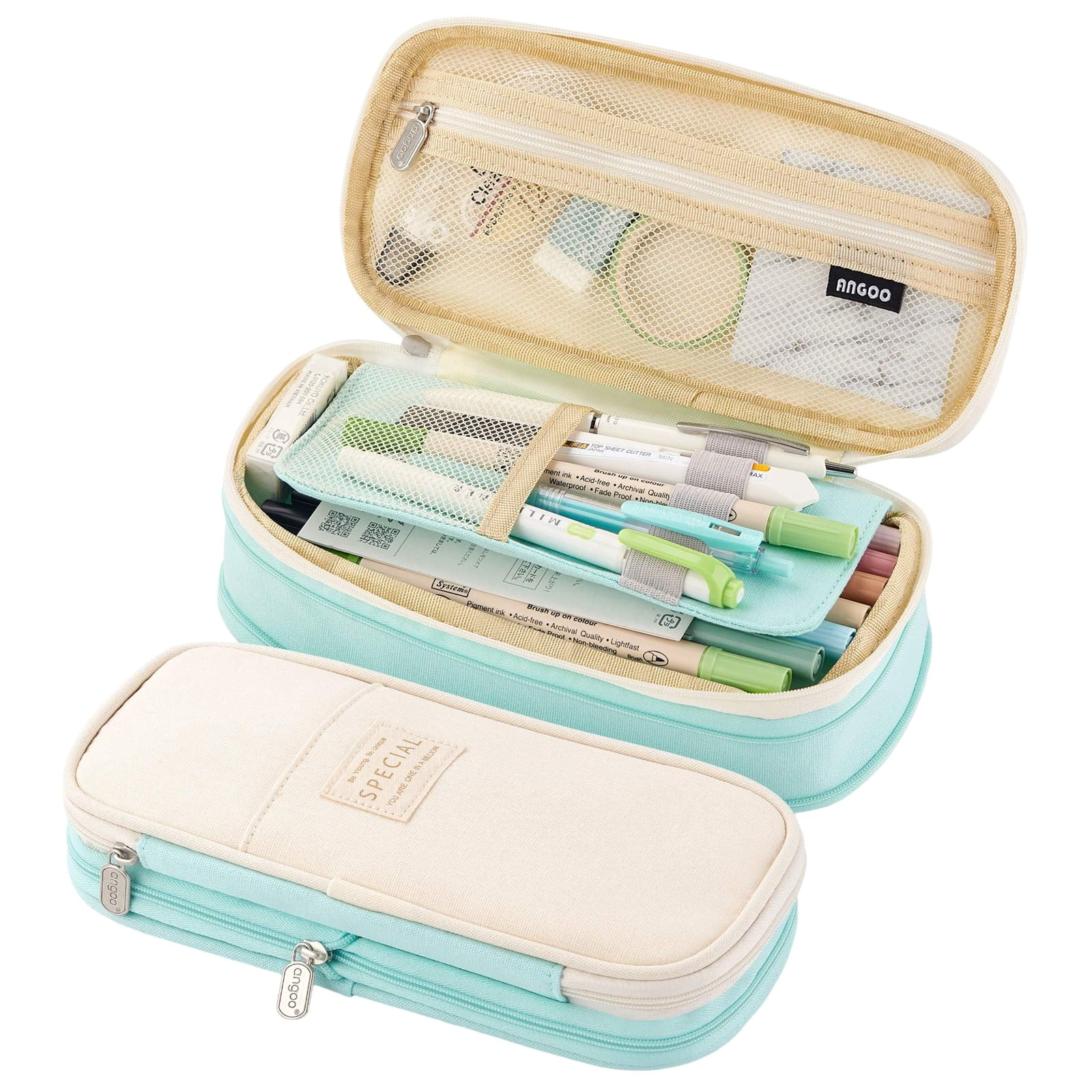 CICIMELON Big Capacity Pencil Pen Case Large Storage Pencil Bag Pouch ...