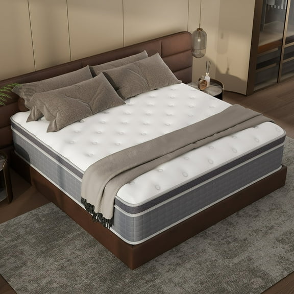 CICIMLU 10 inch Twin Adult Mattress with Pocket Spring Hybrid Memory Foam Medium Firm Mattress