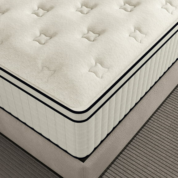 CICIMLU 12 inch Queen Hybrid Mattress in a Box Spring Mattress with Silent Coils, Medium Firm