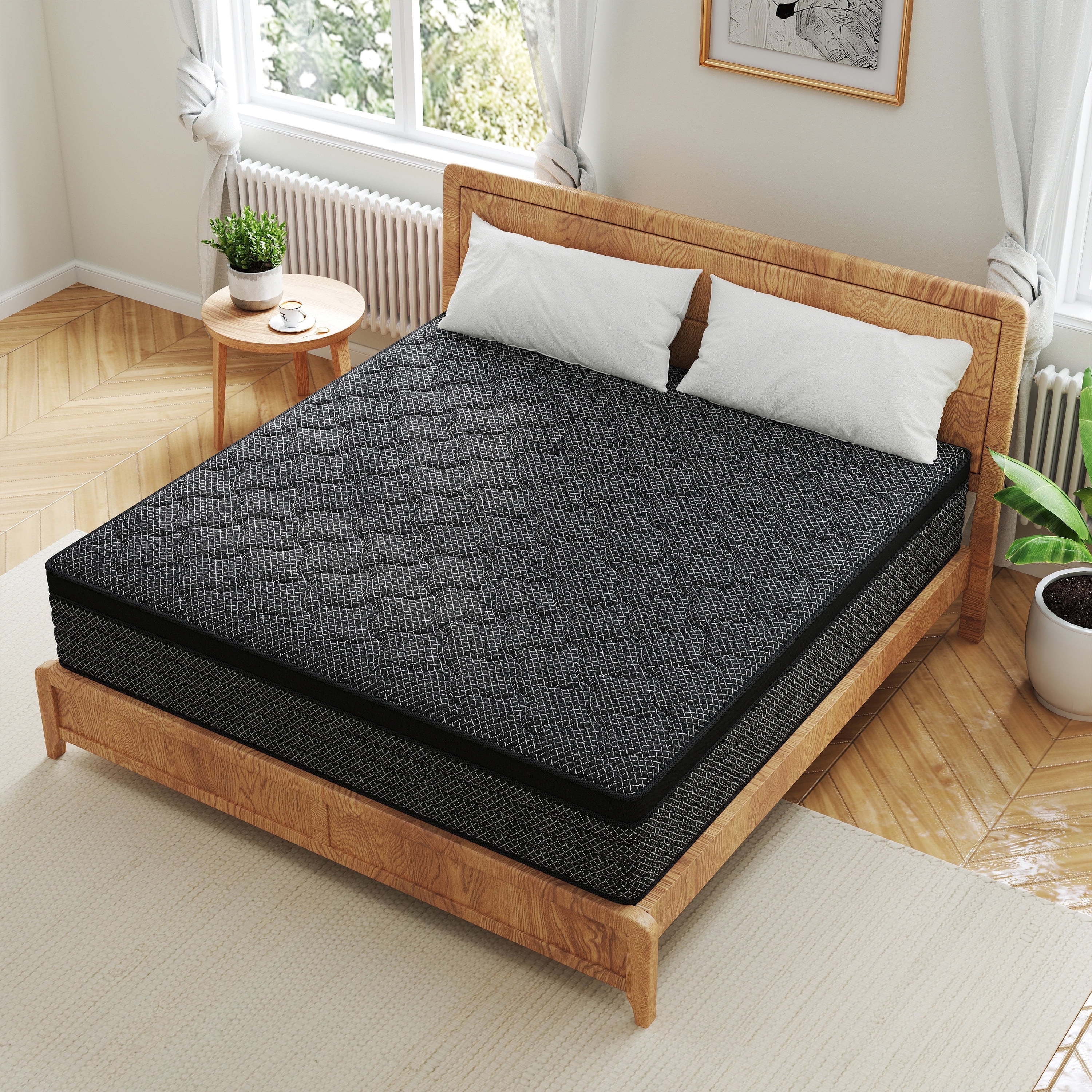 CICIMLU 14 inch King Mattress, Memory Foam & Spring Hybrid Medium Comfort Twin Size in a Box,Adult