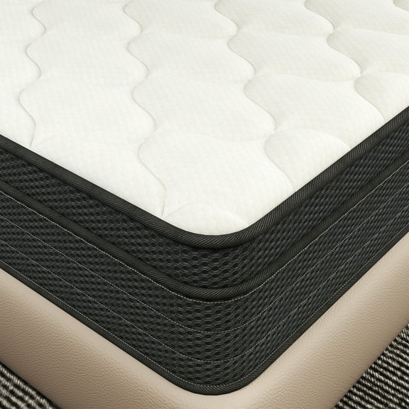CICIMLU King Mattress 12 inch Hybrid Gel Memory Foam & Pocket Innerspring, Pressure-Relief, Medium Firm Mattress