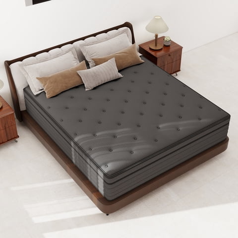 CICIMLU 12 inch Queen Mattress, Memory Foam & Spring Hybrid Medium Comfort Queen Size in a Box,Adult