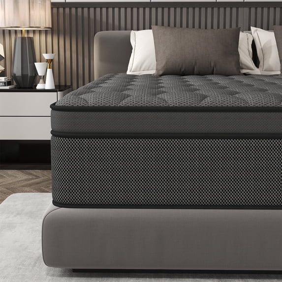 CICIMLU Queen Mattress 14 inch Hybrid Gel Memory Foam & Pocket Innerspring, Pressure-Relief, Medium Firm Mattress