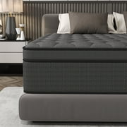 CICIMLU Twin Mattress 14 inch Hybrid Gel Memory Foam & Pocket Innerspring, Pressure-Relief, Medium Firm Mattress