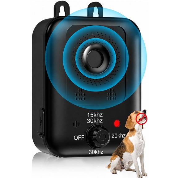 CICPAP Anti Barking Device for Dogs, Ultrasonic Bark Control, Rechargeable Outdoor Indoor Bark Box, 3 Modes