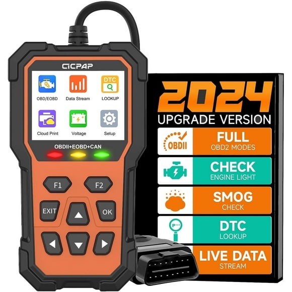 CICPAP Enhanced OBD II Vehicle Code Reader Automotive OBD2 Scanner Auto Check Engine Light Scan Tool, OBDII/EOBD Diagnostic Scan Tool