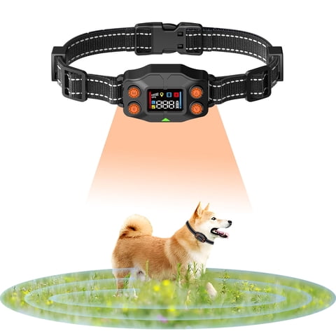 CICPAP GPS Wireless Dog Fence Electric Dog Fence Collar with 3 Warning Modes, Up to 3000ft Range, IPX7 Waterproof Collar, Pet Containment System for Outdoor Use, Fits Dogs 15110 lbs