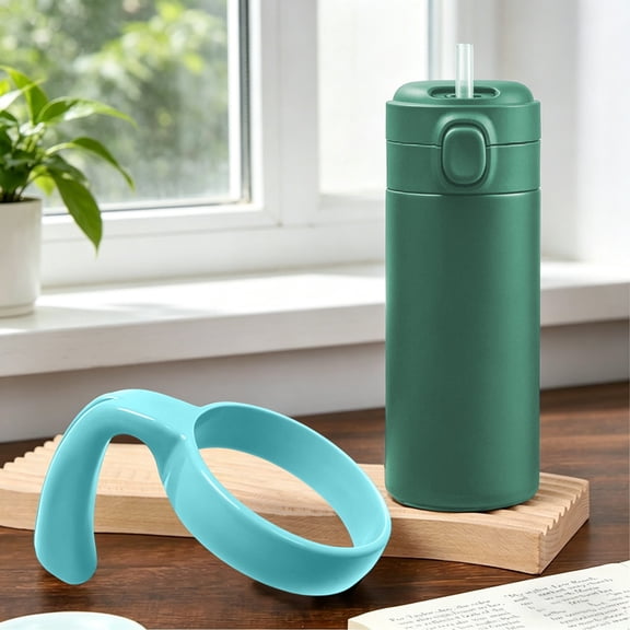 CICRKHB 1 Pcs Tumbler Handle Attachment, Ergonomic Grip Anti Slip Car Cup Holders, Bpa Free Travel Mug Handles for 20/32Oz Tumbler Cup Accessories Blue