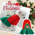 thumbnail image 1 of CICRKHB Christmas Pet Clothes, Christmas Tree Bear Skirt Sweater for Dogs and Cats, Warm Autumn Winter Pet Outfit Red, 1 of 4