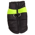 thumbnail image 1 of CICRKHB Dog Clothes Warm Dog Clothes Winter Dog Warm Cotton Vest Lightweight Clothing Back Zipper Pet Outdoor Costume Pet Supplies Green, 1 of 2