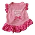 thumbnail image 1 of CICRKHB Dog Dress Pet Summer Clothing New Pet Clothing Cat and Dog Clothing Cotton Flying Skirt Pet Supplies Pink, 1 of 3
