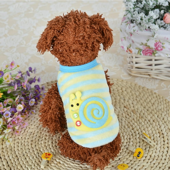 CICRKHB Dog Sweaters for Small Dogs Cute Dog Puppy Clothing Sweater Small Puppy Shirt Soft Pet Coats Pet Supplies Yellow
