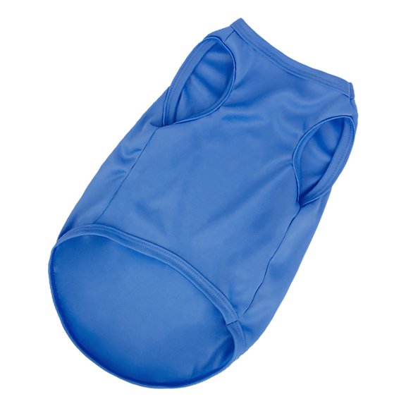 CICRKHB Dog Vest Dog Cat Pet Vest Cute Style Summer Breathable Leisure Pet Thin Clothing Pet Supplies Blue