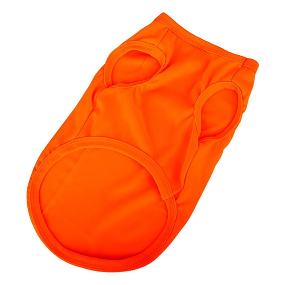 CICRKHB Dog Vest Dog Cat Pet Vest Cute Style Summer Breathable Leisure Pet Thin Clothing Pet Supplies Orange