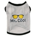 thumbnail image 1 of CICRKHB Dog Vest Pet Dog Letter Shirt Painting Puppy Coat Pets Cat Warm Clothes Coat Pet Supplies Grey, 1 of 2