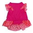 thumbnail image 1 of CICRKHB Dog Vest Summer Cute Pet Puppy Small Dog Cat Pet Dress Apparel Clothes Fly Sleeve Dress Pet Supplies Hot Pink, 1 of 3