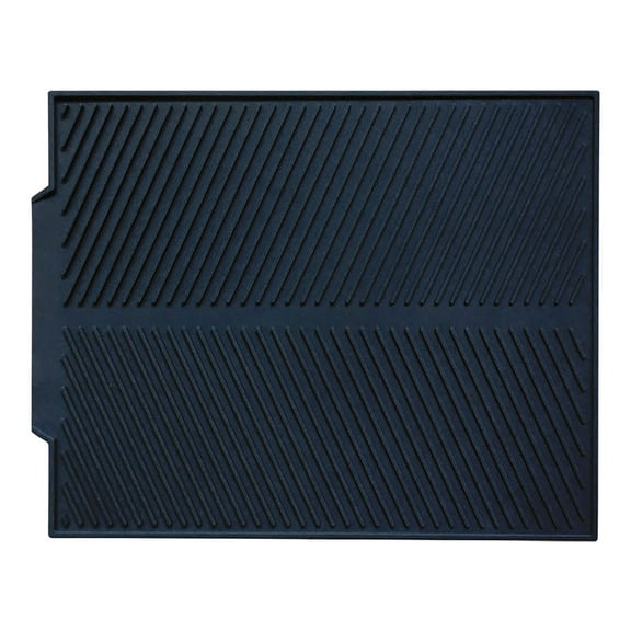 CICRKHB Drain Rack Clearance Dish Drying Mat Silicone Large 16 X 13 inch for Kitchen Heat Resistant Counter Black