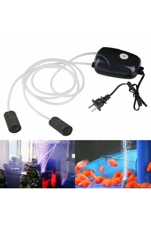 Mini Usb Aquarium Air Pump, Ultra Silent Fish Tank Oxygen Aerator with Air Stone and Silicone Tube, Portable Single Outlet Air Pump for Fish Tanks