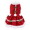 thumbnail image 1 of CICRKHB Pet Dog Sweatshirt, Solid Color Warm Vest Coat for Cats and Dogs, Christmas Winter Pet Clothes Red, 1 of 2