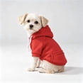 thumbnail image 1 of CICRKHB Practical Pocket Dog Jacket, Zipper Pocket Size Dog Clothes, Pet Dog Cold Weather Coat with Pocket Winter Dog Hoodie Warm(Red, L), 1 of 9