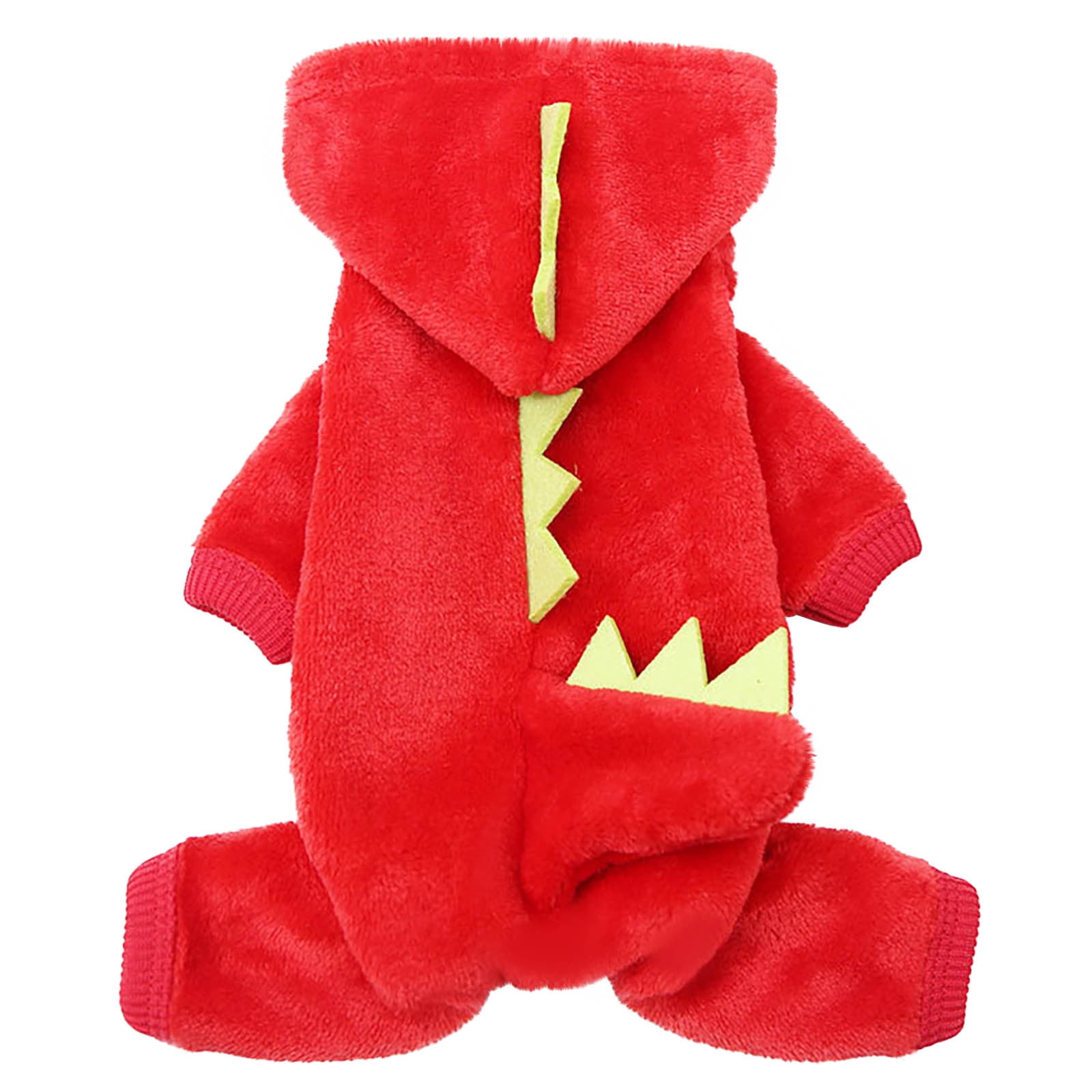 CICRKHB Small Dog Sweater Dogs Clothes Small Pet Costume Halloween Dinosaur Costume Dog Clothing Puppy Outfits Funny Apperal Pet Supplies Red