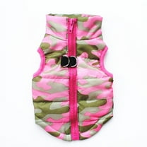 CICRKHB Small Dog Sweater Hot Fashion Pet Camouflage Cloth Dog Cloth Dog Winter Cloth Pet Vest New Pet Supplies Pink