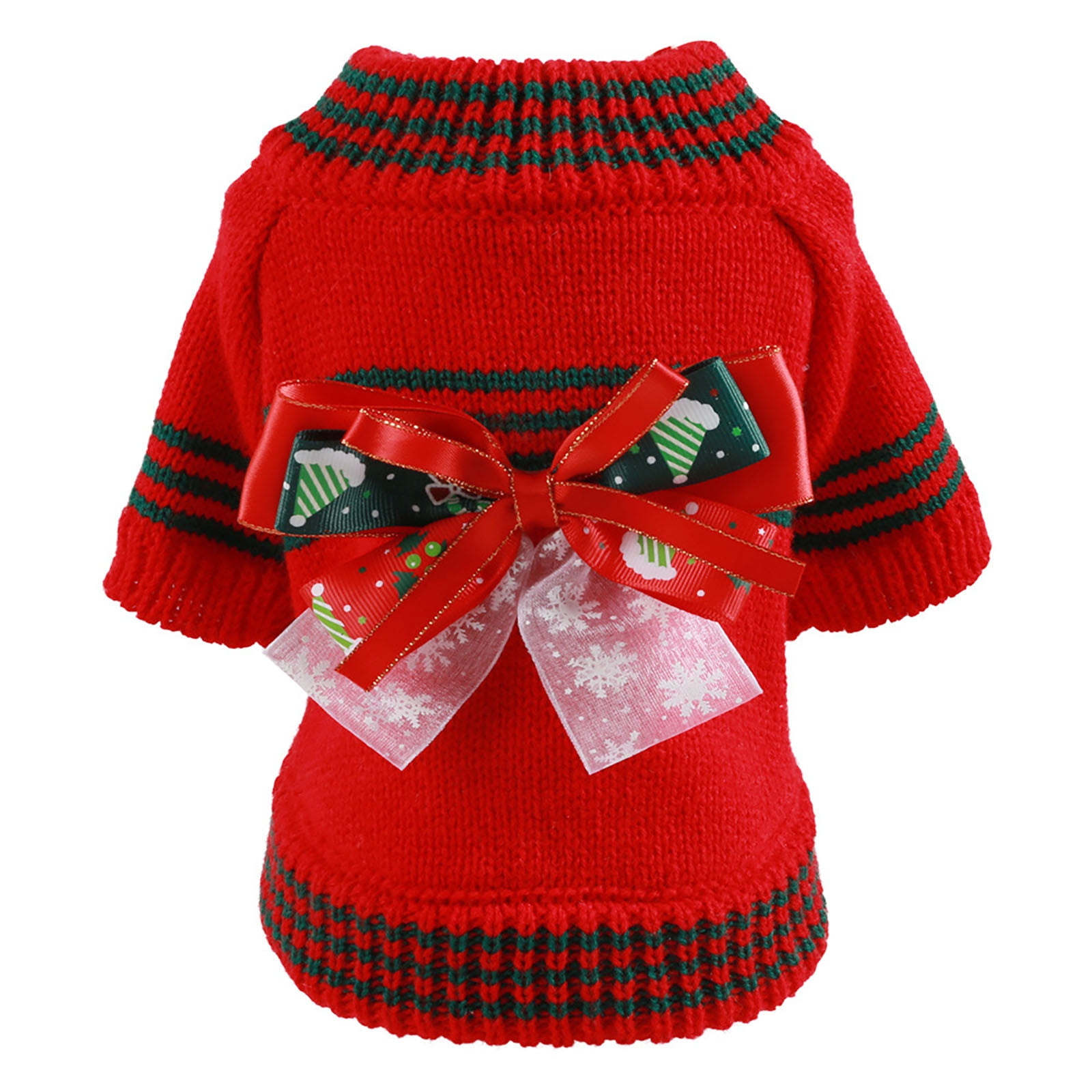 CICRKHB Small Dog Sweater Pet Christmas Sweater Holiday Puppy Costume