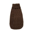 thumbnail image 1 of CICRKHB Small Dog Sweater Pet Dog Cat Knitted Jumper Winter Warm Sweater Puppy Coat Jacket Clothes Costume Pet Supplies Coffee, 1 of 2