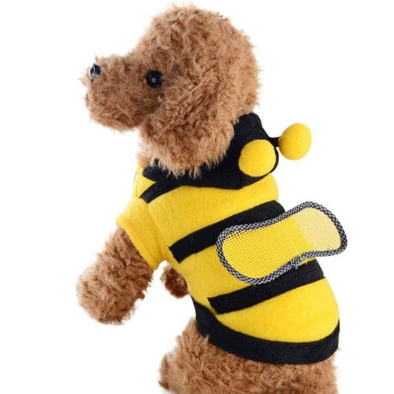 CICRKHB Small Dog Sweater Popular Fashion Pet Winter Warm Bianxei Cute Pet Transformed Into Pet Clothes Pet Supplies Yellow