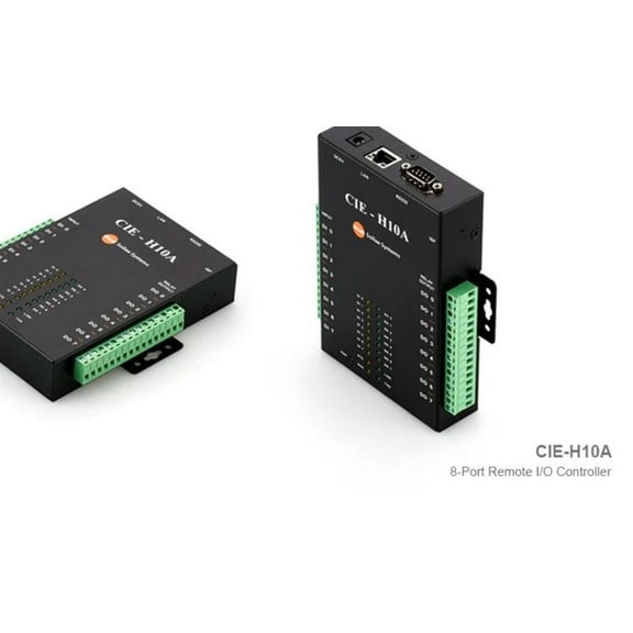 CIE-H10A ezTCP 8-Port, RS-232  Ethernet Remote I/O Controller