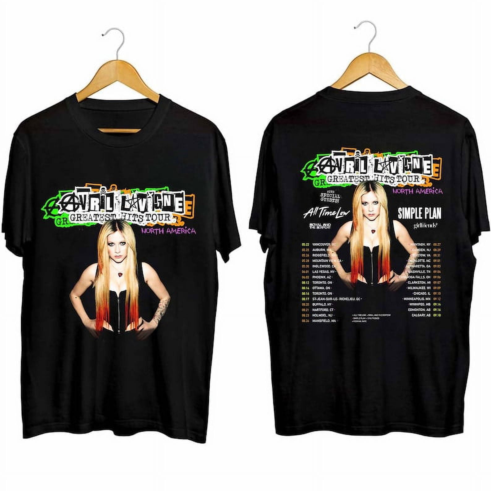 CIEN LUXURY 2 SIDE Avril Lavigne 2024 Tour Shirt, Avril Lavigne Fan