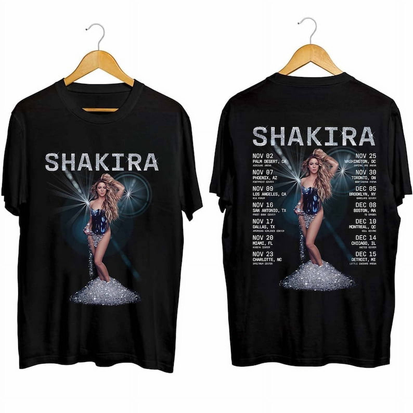 CIEN LUXURY 2 SIDE Shakira 2024 World Tour Shirt, Shakira Fan Shirt