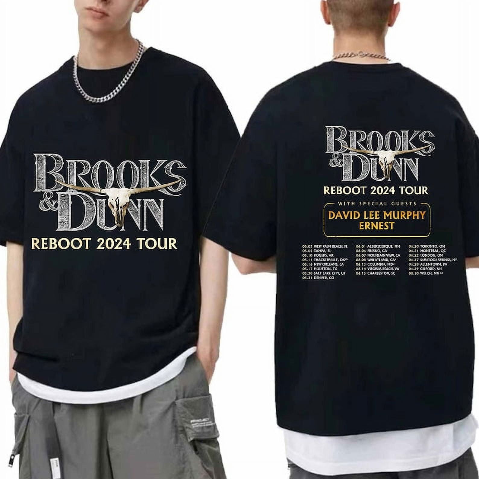 CIEN LUXURY Brooks and Dunn The Reboot 2024 Tour Shirt, Brooks And Dunn