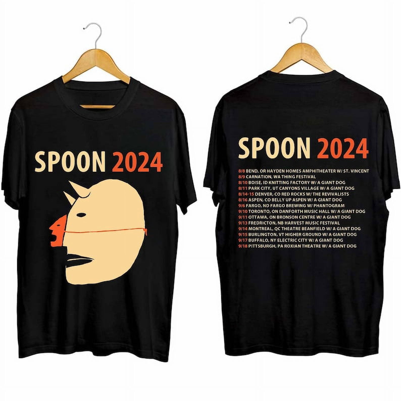 CIEN LUXURY NEW BRAND Spoon 2024 Tour Shirt, Spoon Band Fan Shirt