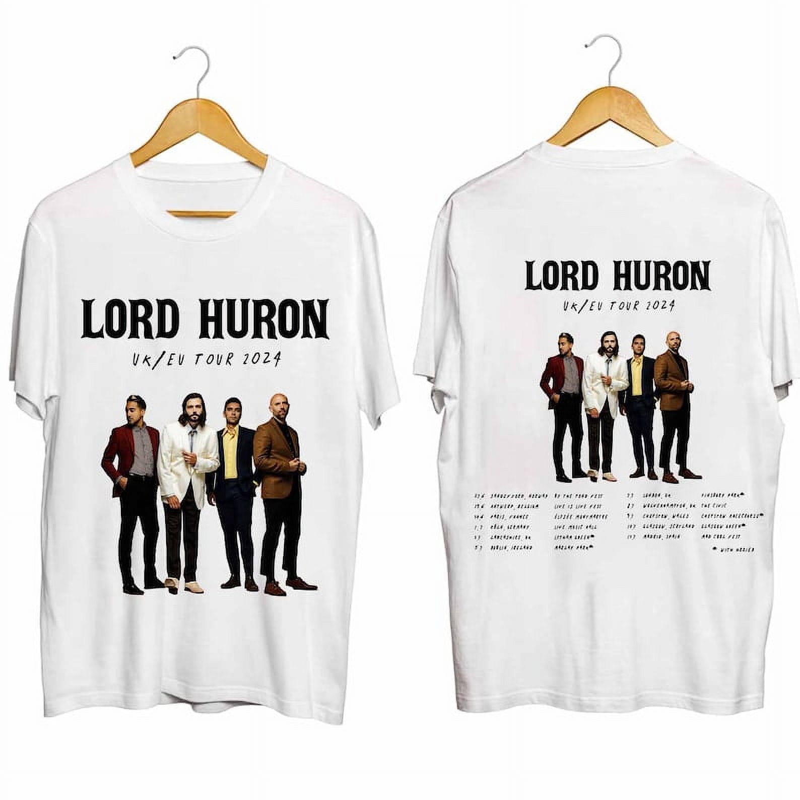 CIEN TWOSIDE, 100 cotton, Lord Huron EU UK 2024 Tour Shirt, Lord Huron