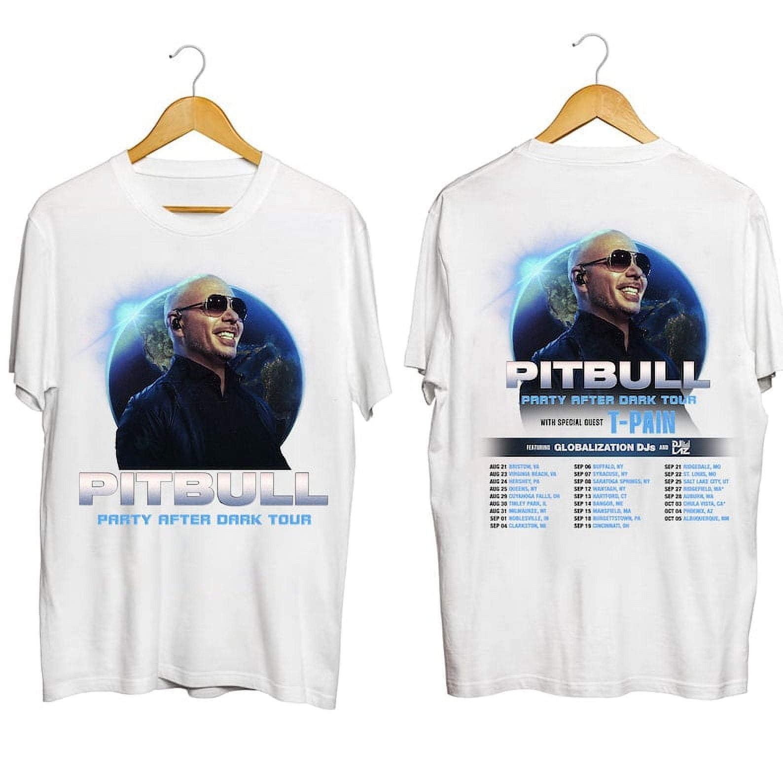 CIEN TWOSIDE, 100 cotton, Pitbull Party After Dark Tour 2024 Shirt