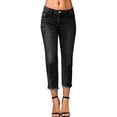 thumbnail image 1 of CIENVNSTG Capri Jeans for Women High Waisted Straight Skinny Leg Raw Hem Denim Trendy Womens Pants Trendy 2026 Summer Fashion Gray M, 1 of 4