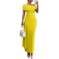 thumbnail image 1 of CIENVNSTG Fashion Casual Solid-color Dress Party Dress Spring Summer Dress For Women, 1 of 4