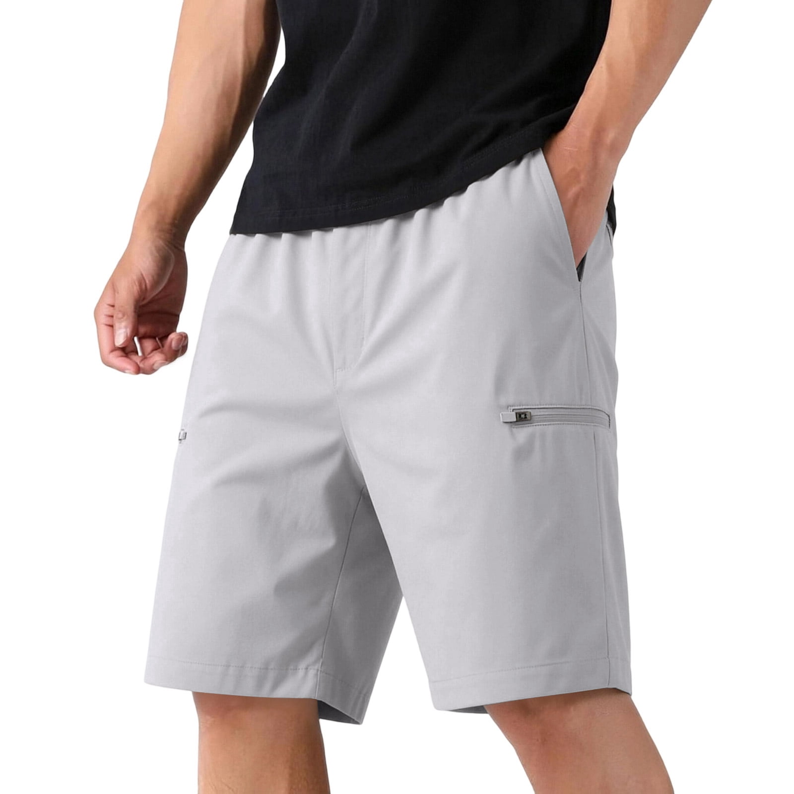 CIENVNSTG Men's Breathable Work Shorts Multi-Pocket Straight Leg ...