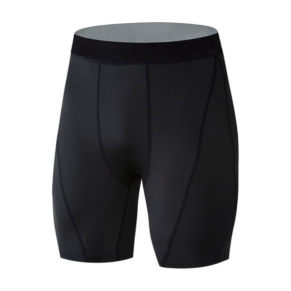 CIENVNSTG Men's Quick-Drying Shorts Breathable Lightweight Color Block Elastic Waist Shorts for Running Cycling Swimming Black L