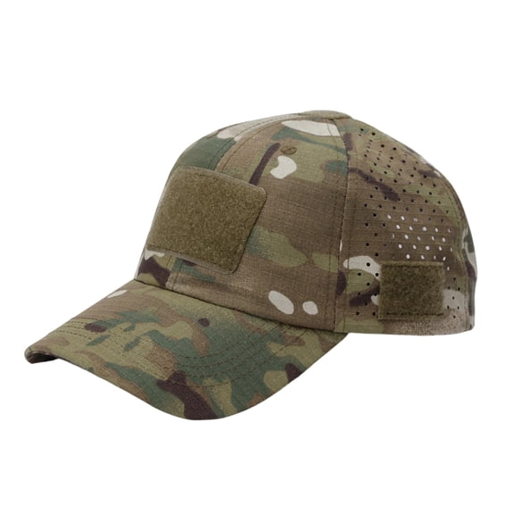 CIENVNSTG Mens Womens Curved Brim Tactical Cap Cut Breathable Mesh Hook And Loop Patch Adjustable Outdoor Sports Baseball Hat GreenA